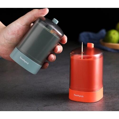 Creative Automatically Pops Up Toothpick Box Home Living Room Dining Room Toothpick Storage Box For Toothpicks Home Table Decor