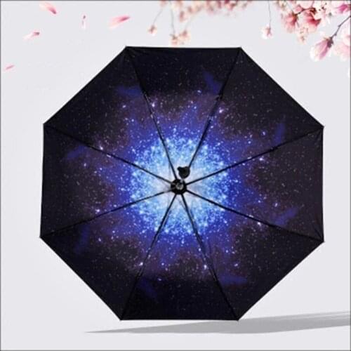 Uv Umbrella Rain Women Automatic Clear Umbrella Men Gift Corporation Windproof Unbrella Sombrillas Para Lluvia Y Sol Starry 768