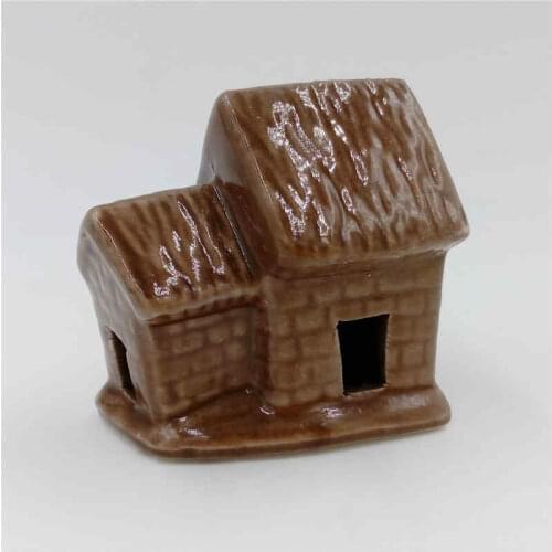 Aquarium Cottage Ornaments Ceramic Fish tank Simulation building house decoration 1pcs
