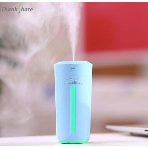 THANKSHARE USB Air humidifier eliminate static electricity clean air Care for skin Nano spray technology Mute design car office