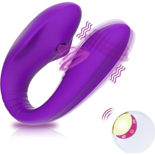 Couple Vibrator Clitoral G-Spot Stimulation with 10 Vibration Patterns Wireless Remote Control Sex Toys for Women Solo Play