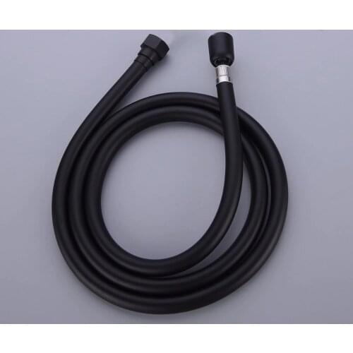 High Quality Anti-winding PVC Handheld Shower Head Hose, 360 degree rotating connector head, Silver or Matte Black