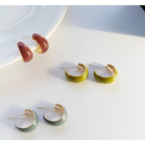 Women Korean Style Stud Earrings Girls Love Gift Party Jewelry Zinc Alloy Accessories Cute Jewellery Femme Bijoux Fashion