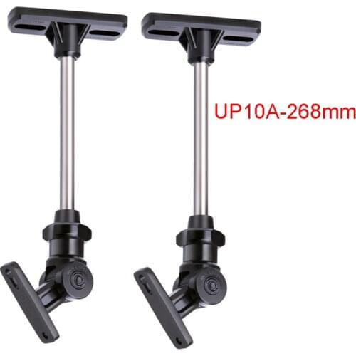 1 Pair (2pcs) UP10A-268mm Zinc Alloy Universal Ceiling Mount Surround Speaker Stand Bracket Full Motion Speaker Hanger Load 10kg