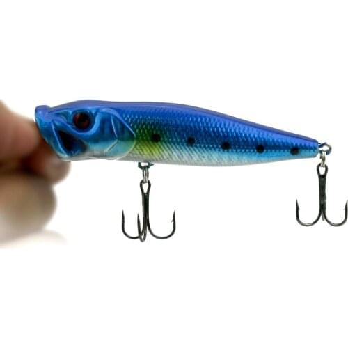 1PC Popper Fishing Lure 9CM 11.7G floating fishing Wobbler trolling isca Artificial Plastic Hard Bait pesca peche Fishing Tackle