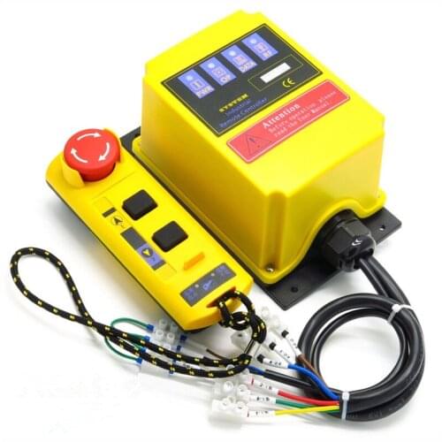 1pc Direct control Industrial remote control Built-in Contactor With Emergency Stop Electric hoist 100M Distance 220V 380V