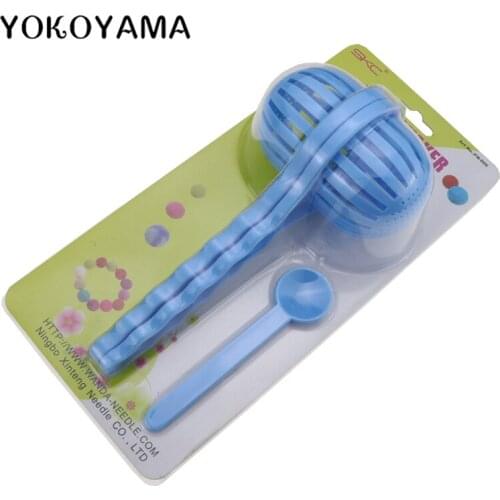 YOKOYAMA 1PCS DIY Hand Knitting Tools Shake Ball Device Blue Ball Shaker DIY Hand Tools Simple Embroidered Home Ball Maker