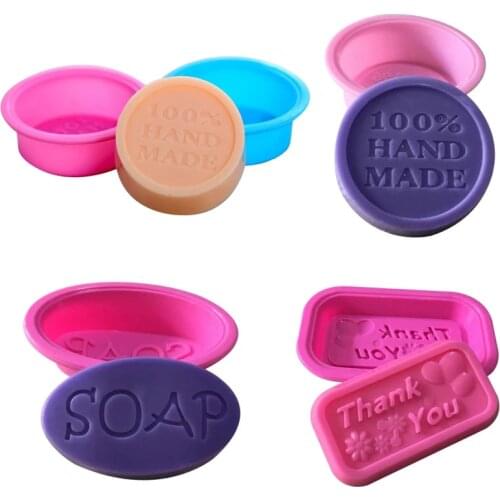 1PC Silicone Soap Molds Soap Making Circle Molds Making Supplies Multi-functional Color Randomly