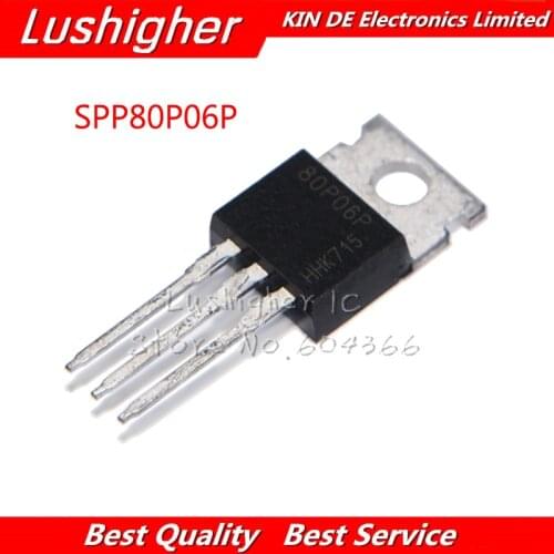 10pcs SPP80P06P H TO220 SPP80P06 TO-220 SPP80P06PH 80P06P