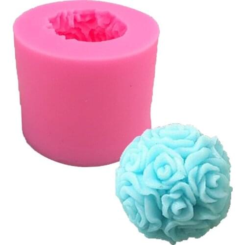 4.7*3.7cm Rose Shape Silicone mold Soap Molds Craft Molds DIY Handmade Soap Mould Hot Sale