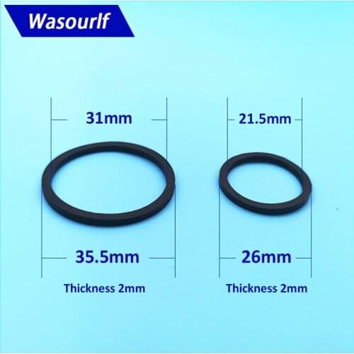 Wasourlf 5 Pieces Round Flat Gasket 35.5 26mm Diameter Pipe Machine Rubber Ring Hermetic Seal Water Bathroom Faucet Accessory