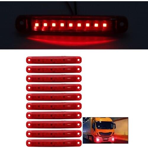 New 9 LED Auto Car Truck Trailer Side Marker Indicators Light Lamp 24v Super Bright Light Low Power Consumption Waterproof
