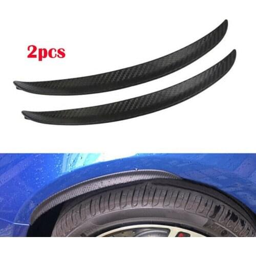2pcs 24.5cm Universal Car Carbon Fiber Fender Flares Mud Flaps Splash Guards Arch Wheel Eyebrow Lip For Car Truck SUV