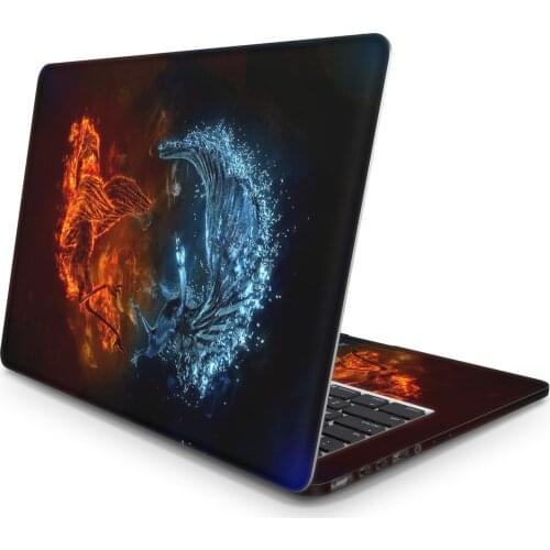 Sticker Master Fire And Water Birds Laptop Sticker universal laptop skin for 13 14 15 15.6 16 17 19 "inc