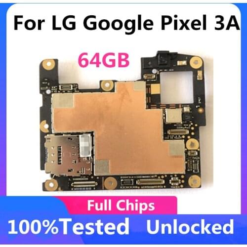 Official version For LG Google Pixel 3A Original Unlocked Motherboard Logic Board With Android System Mainboard 64GB