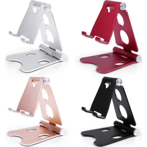 Portable Mini Mobile Phone Holder Foldable Extend Desk Stand Holder 4 Degrees Adjustable Universal for iPhone Andorid Phone iPad