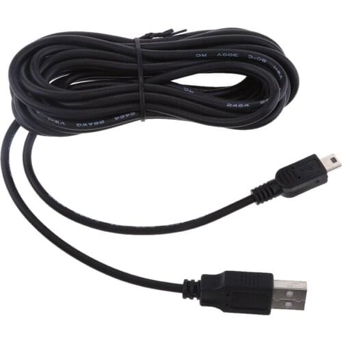 Premium 5V 2A Mini USB Charger Cable Direct Head Plug DVR GPS Quick Charging Cable 3.5Meter