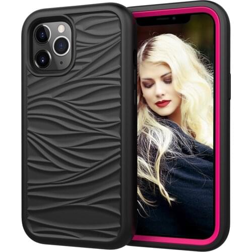Full Body Protection Heavy Duty Tough Case For iPhone 11 12 Pro Max X Xr Xs 7 8 Plus SE 2020 Shockproof Wave Rugged Back Cover
