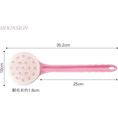 Bath Brush Long Handle Back Bathing Artifact Mud Soft Hair Body Cleansing Tool Adult Towel Shower Massager Health