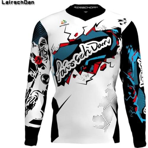SPTGRVO LairschDan New Team Bike Motocross Jersey Cycling off road Motorcycle Downhill Fast Dry mx Mtb shirt man Bicycle Jersey