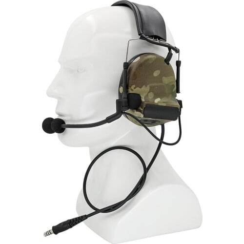 Tactical headset peltor comtac ii noise reduction pickup hearing protection air gun communication military walkie-talkie headset