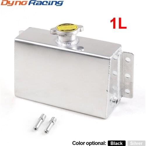 Universal 1L Aluminum Coolant Expansion Fill Tank Overflow Reservoir Oil Catch Can Fuel Surge Tank