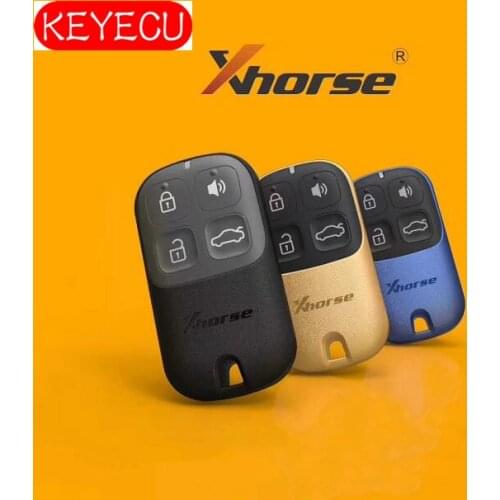 Keyecu 5 Pieces/lot XHORSE Multicolor Universal Remote Key Fob 4 Button for VVDI Key Tool VVDI2 (English Version)