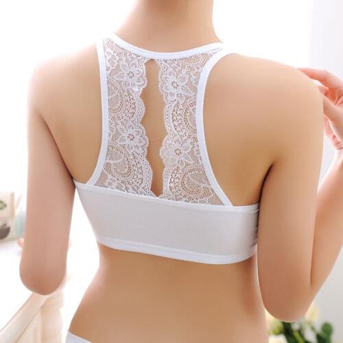 V-TREE girls training bras teenage girls top lace brassiere for children free size for girls age of 10-18 years old