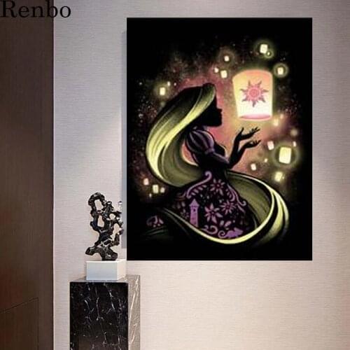 5D Diamond Painting Cartoon Girl Diamond Embroidery Mermaid Full square drill Cross Stitch Kit Diamond Mosaic Full square drill