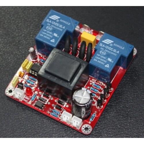 Automatic Class A amplifier power delay board amplifier power supply temperature protection board With switch function