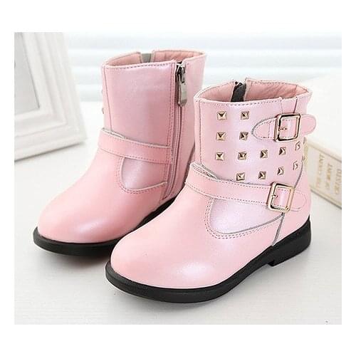 Boots Childrens Shoes Mother & Kids children boots genuine leather girls fashion Martin boots 2017 whole sale snow boots new
