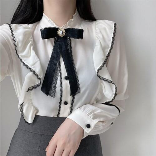 Блузки с бантом FOTIWIUS China At AliExpress