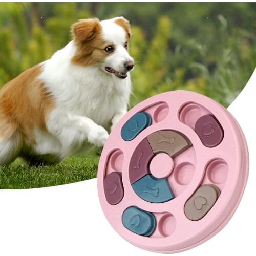 Pet Puzzle Toys Feeder Eating Slowing Bowl For Puppy Small Medium Dog Interactive Dispensing Training Games Increase IQ Feeder