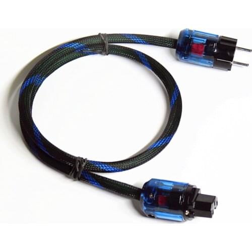 HIFI 4N OFC Oxygen free copper Hi-End Hifi Audio Power Cable Power Cord with EU Plug