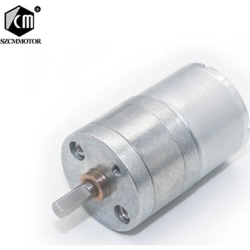 4mm Dia Shaft 25mm Gearbox DC 6V 12V 40-50mA 8RPM To 1800RPM Micro Gear Motor Wholesale 10pcs Geared Motors