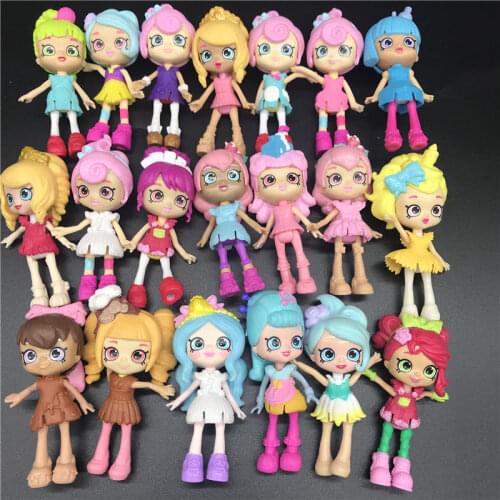 Miniature Shopping Fruit Dolls Action Figures for Family Kids Gift Playing model Toys Special offer Random no repeat