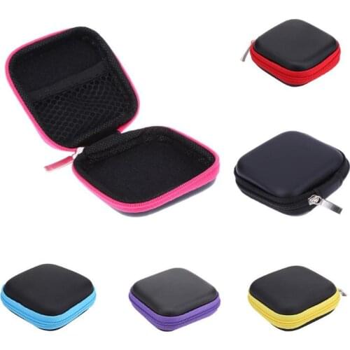 Multicolor cd Storage Case For Earphone Headphone Case Bag Container Cable Earbuds Storage Box Pouch Bag Holder