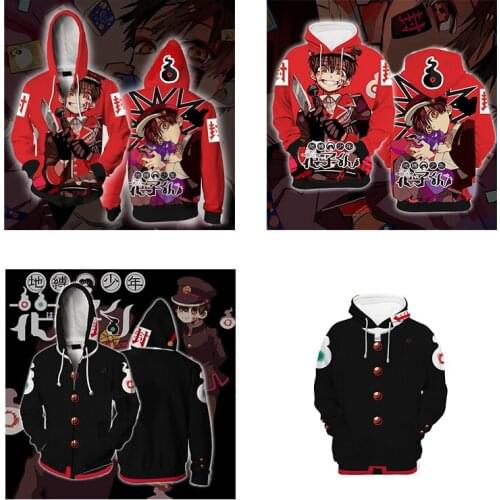Fashion Anime Toilet-bound Hanako-kun Sweatshirt Coat Hanako Kun Cosplay Costume Casual Jacket Women Men Cltothes casual Hoodie