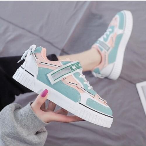 2021 Spring New Joker Shoes Female Students Korean Version of Small White Shoes Female Flat Running Casual Shoes