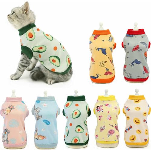 Pet Kitten Clothes Autumn and Winter Cat Cotton Sweater