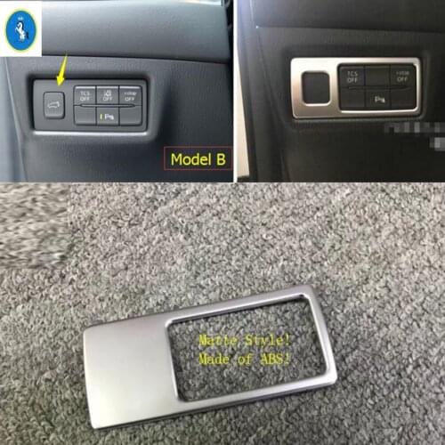 Yimaautotrims Headlight Head Lights Switch Control Button Cover Trim Matte ABS Interior For Mazda CX-5 CX5 2017 2018 2019 2020