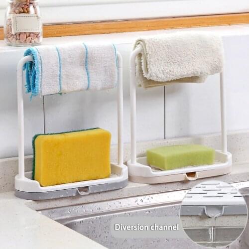 Towel Sponge Storage Rack New Hanging Bathroom Kitchen Utensil Box Hot Rag Storage Rack Broom Hanger Rack