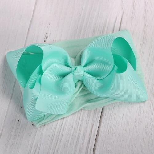 Newborn Nylon Baby Headband Toddler Infant Bow Hairband Baby Headband Turban Bow Headband Hair Accessory