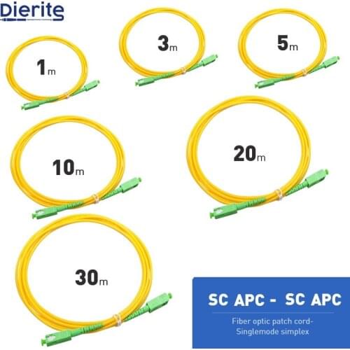 SC SC APC Singlemode Fiber Optic Patch Cable SC APC SM 2.0mm 9/125um FTTH Fiber Patch Cord Optical Fiber Jumper 3m 5m 10m 30m