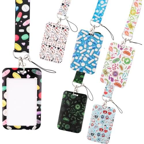 LT1047 Medical Doctor Anatomy Lanyard For Keychain ID Card Cover Pass student Badge Holder Key Ring Neck Straps Accessories