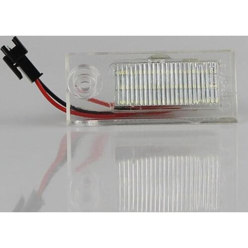 LED CANBUS No Error License Plate bulb lights For Audi A6 C5/4B Sedan 1997~2004 AUTO Number Plate lamp No Hyper Flash White @12V