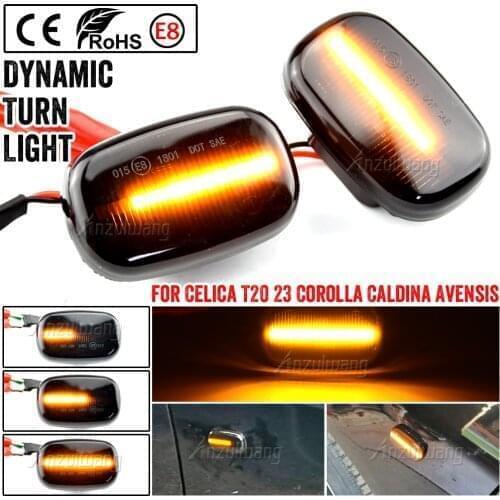 Led Dynamic Side Marker Turn Signal Lights For Toyota Celica T20 23 Corolla Caldina Avensis Starlet Prius Fielder Verso Runx MR2