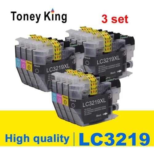 Toney King 3 sets LC 3219 XL Full Ink Compatible Cartridge for Brother MFC-J5330DW MFC-J5335DW MFC-J5730DW MFC-J5930DW Printer