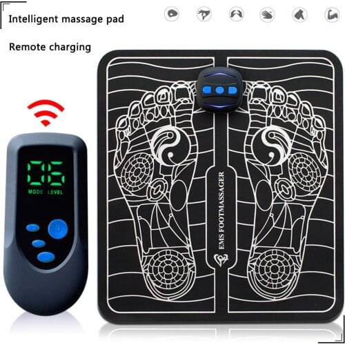 EMS Foot Massage Electric Intelligent Pulse Acupuncture USB Charging Improve Blood Circulation Relieve Ache Pain Health Care Pad