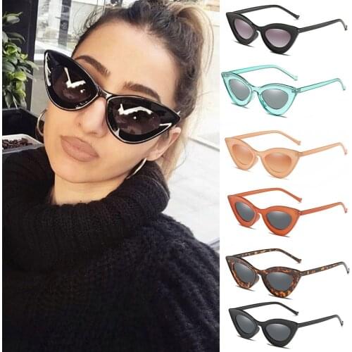 Cat eye shade for women Outdoor Motorcycle sunglasses brand woman vintage retro triangular cateye glasses oculos feminino Sexy#3
